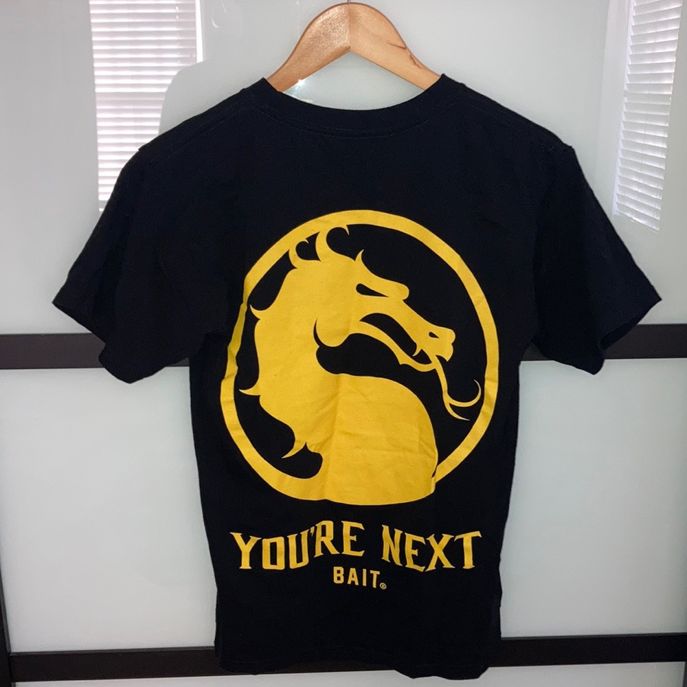 🥷🏼 BAIT X MORTAL KOMBAT 11 MEN YOU'RE NEXT TEE (BLACK) 100% COTTON SZ SMALL 🥊